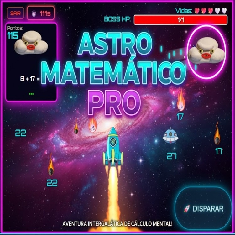 Astro Matemático - Jogo educativo de matemática para crianças
