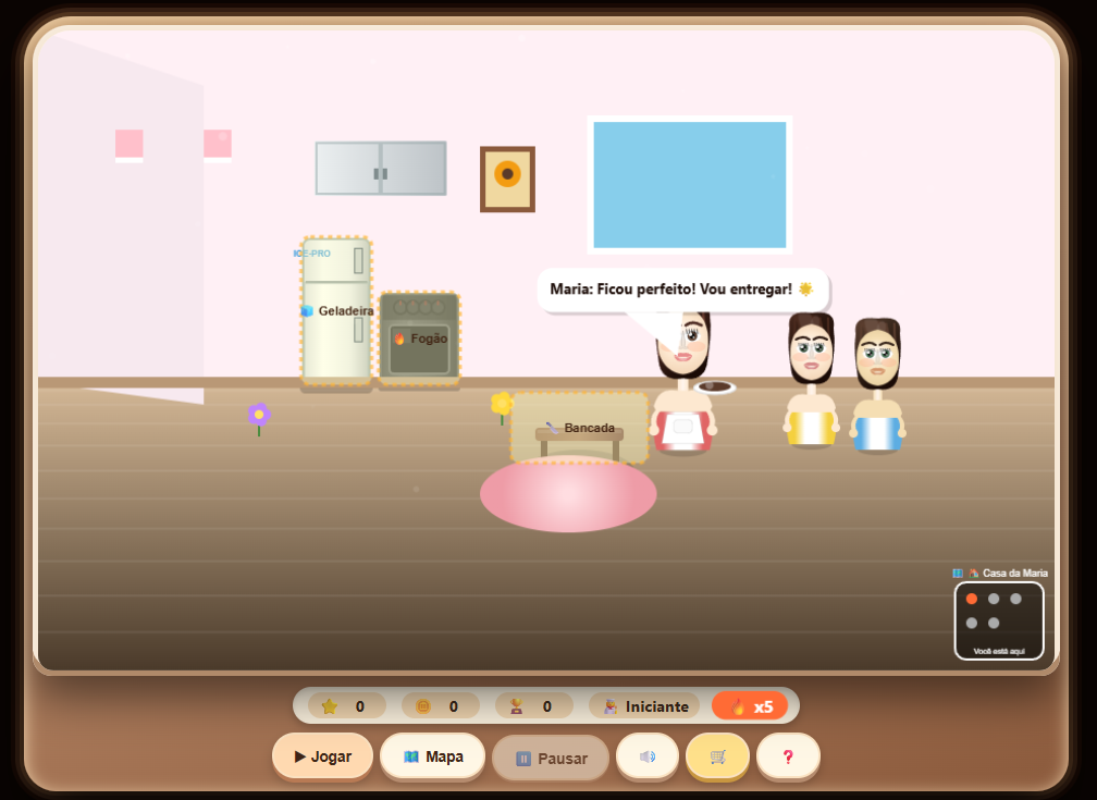 Brownie Maria - Jogo de culinária 3D para crianças