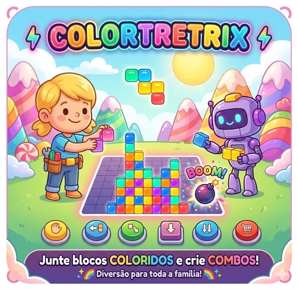 Color Tretrix - Combine as cores com desafios de Matemática