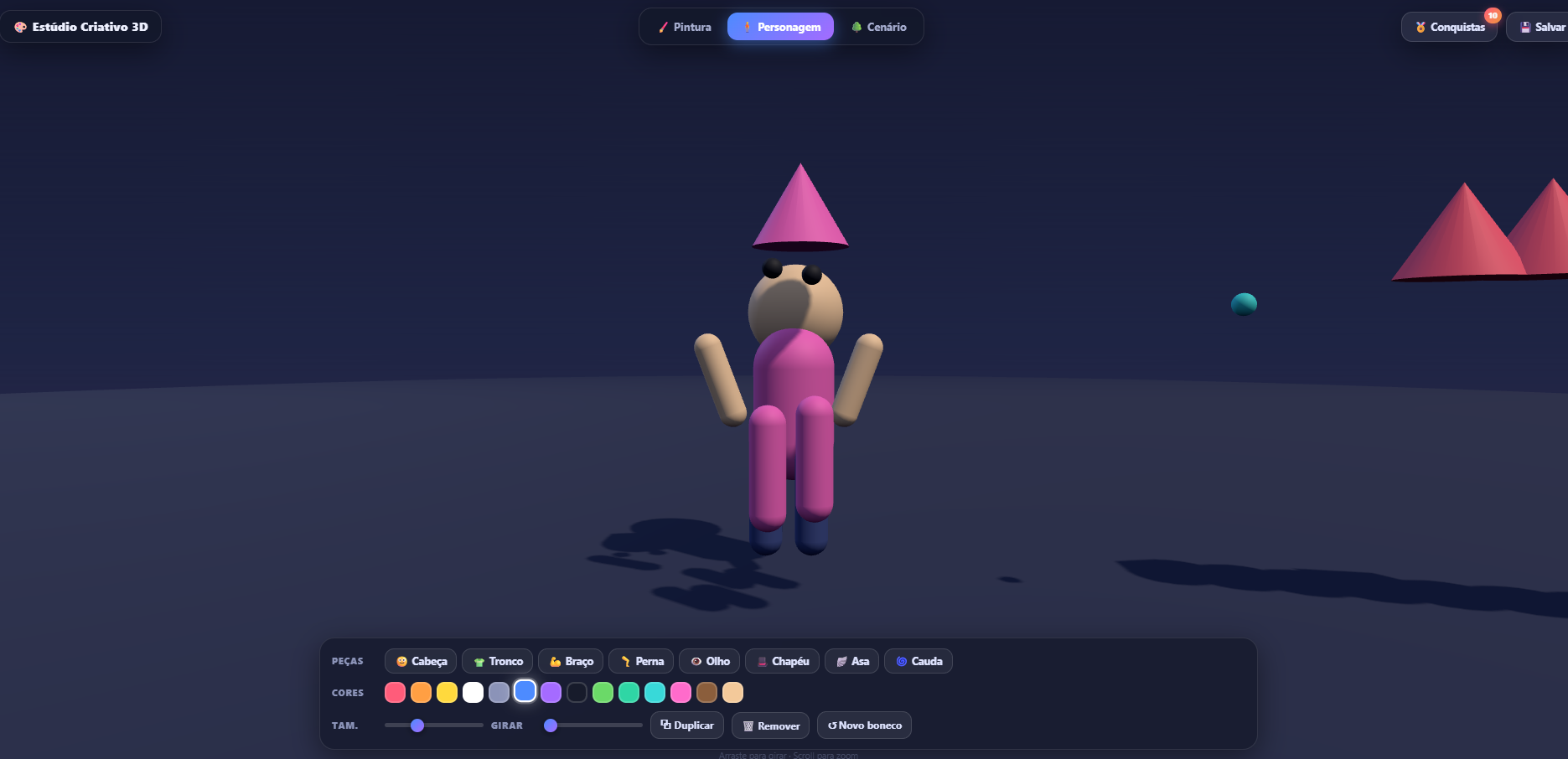 Estúdio Criativo 3D - Experiência criativa em 3D