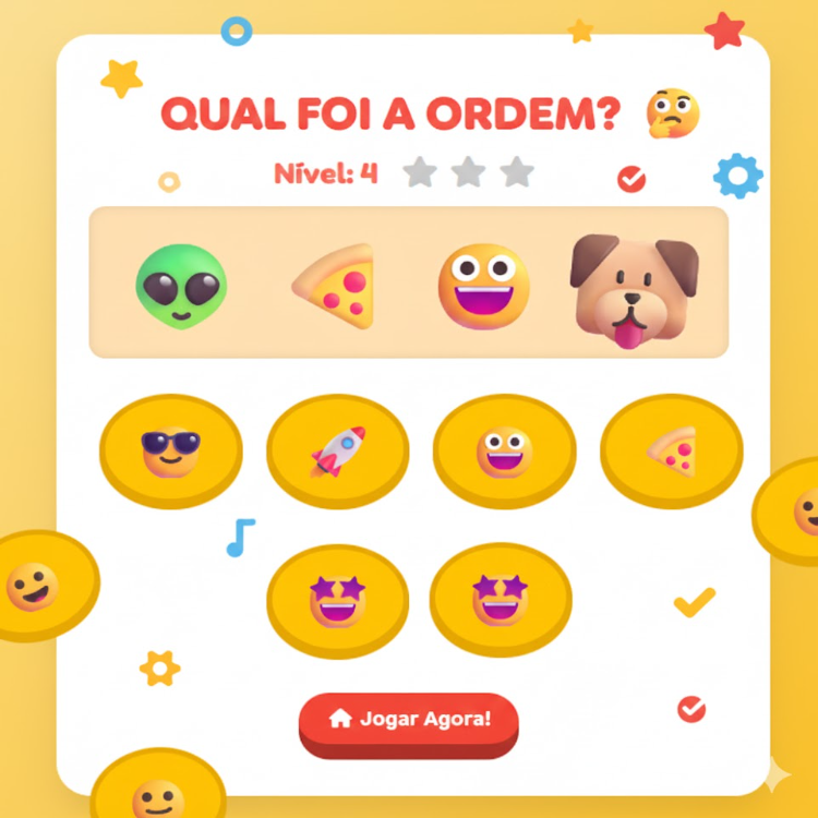 Sequência Visual - Jogo educativo de memória visual