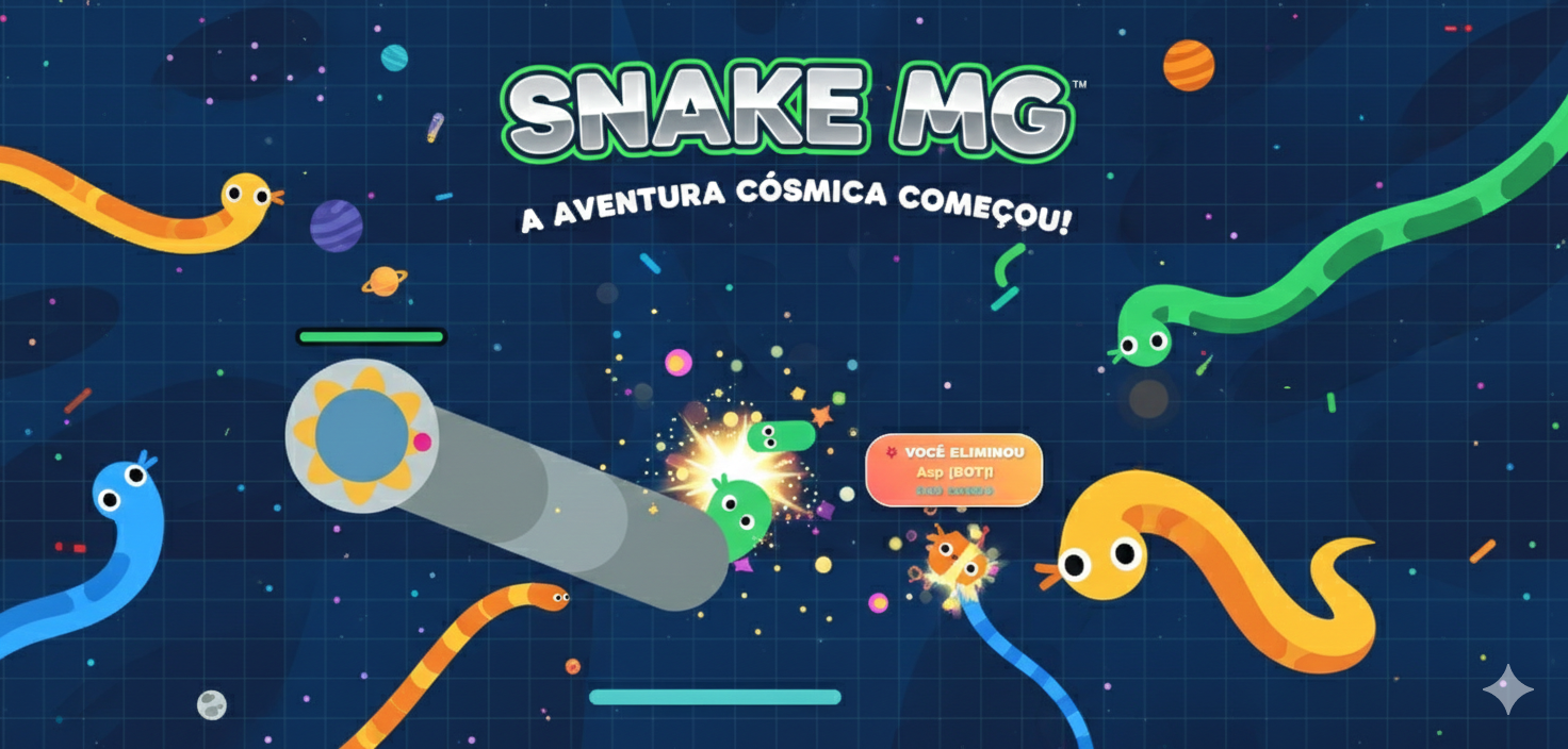 Snake MG - Jogo Multiplayer Online Grátis | Derrote Inimigos e Boss Épico